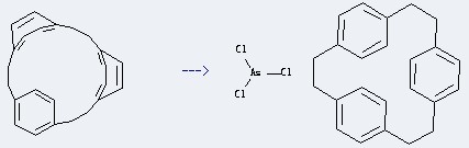 Tetracyclo[14.2.2.24,7.210,13]tetracosa-4,6,10,12,16,18,19,21,23-nonaene can be used to produce [2.2.2]Paracyclophan-Trichlorarsen(III).